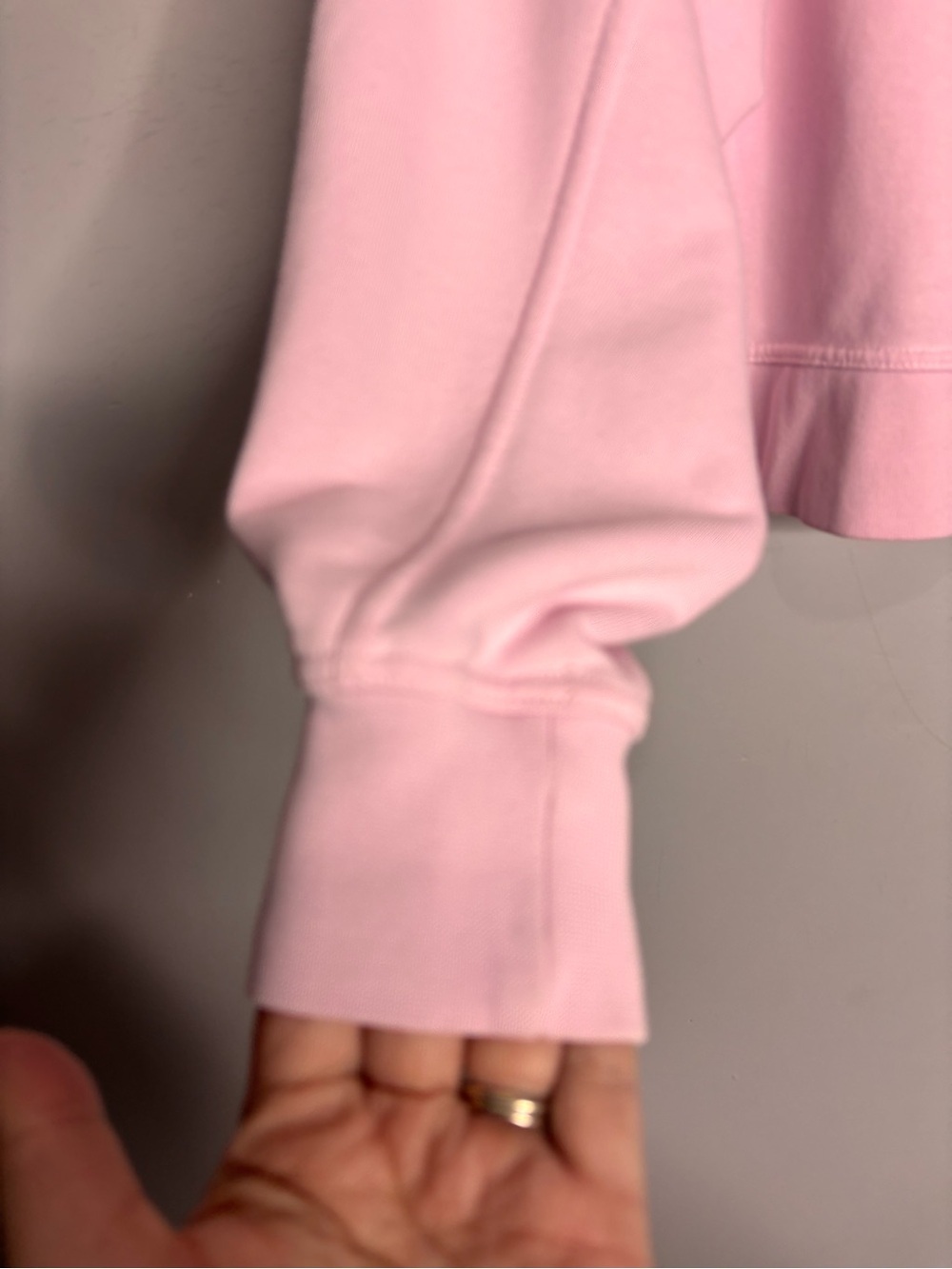 Nike Get Fit Pink Cropped Swoosh Fleece Sweatshirt, size M - Picture 6 of 12